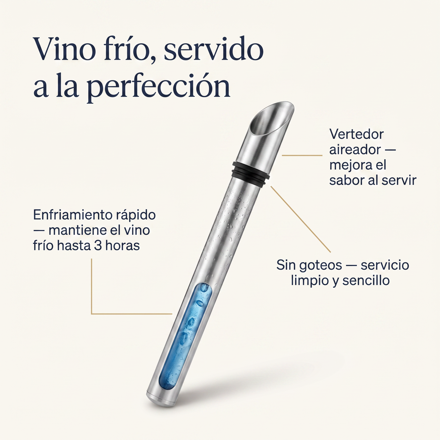 Airvix™ Vino frío en minutos, sin cubitera