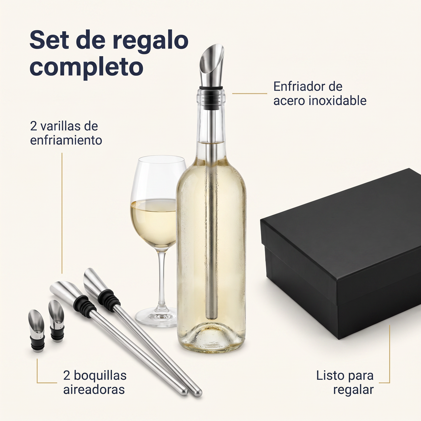 Airvix™ Vino frío en minutos, sin cubitera